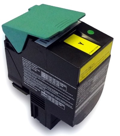 Yellow Laser Toner compatible with the Lexmark C544X2YG, C544X1YG